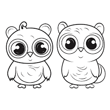 adorable baby owls coloring pages two