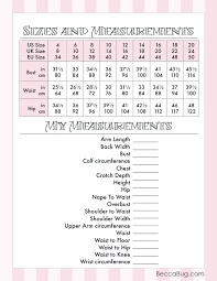 Personal Measurements For Sewing And Us European Conversions