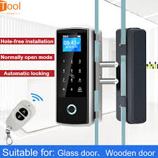 Fingerprint Door Lock Glass Door Smart