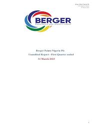Berger Paints Plc Berger Ng Q12023
