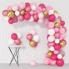 144pcs pink balloons garland arch kit