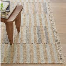 ravel stripe blue wool rug 3x5 2x3