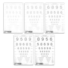 Lea Numbers Low Contrast Charts For Illuminated Cabinet