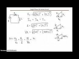 Rl Series Circuit Equations Sample