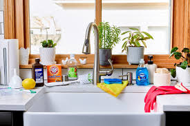how to clean a kitchen sink of any type