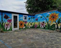 Garden Graffiti Mural By Aeroarts A