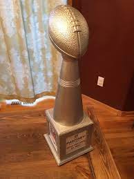 a fantasy football league trophy