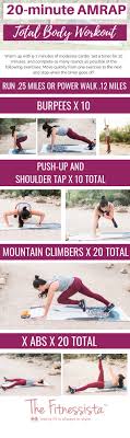 20 minute amrap workout the fitnessista
