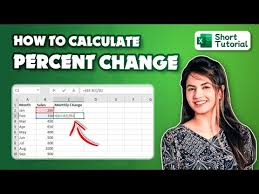 calculate percent change in excel 2023