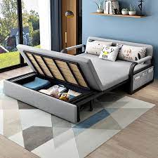 Modern Full Sleeper Sofa Linen