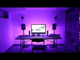 Apartment desk diy home studio home studio setups lamp lighting music studio music studio setups small studio table. Installing Ambient Studio Lighting On A Budget Youtube