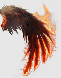 flame fire feather dragon