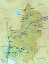 Colorado River Location On Map Colorado Rivers Map