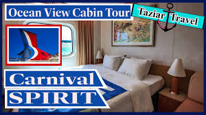 carnival spirit oceanview cabin tour