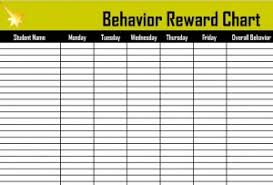 Behavior Reward Chart Reward Chart For Kids