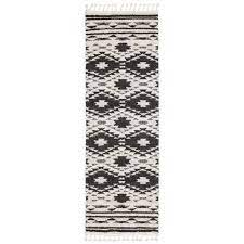 taza aztec scandi 3d design fringed rug