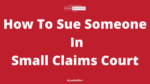 sue someone in small claims court