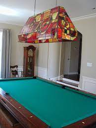 Custom Stained Glass Pool Table Light