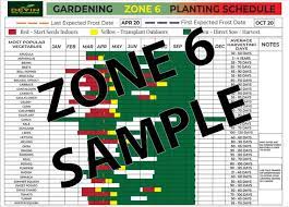 Garden Zone 6 Planting Schedule Garden