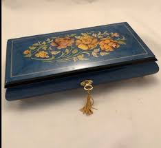 high gloss royal blue jewelry box