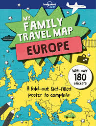 Buy My Family Travel Map Europe By Lonely Planet Kids With