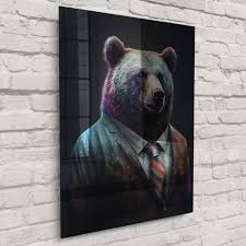 Bear Y Colorful Acrylic Prints