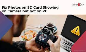 sd card show on camera but not on pc