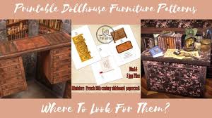 printable dollhouse furniture patterns