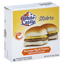 white castle breakfast sliders sausage