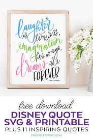 Walt disney canvas quote | disney canvas quotes, drawing. Free Disney Quote Svg Printable Pineapple Paper Co