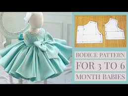 bodice pattern for baby dresses 3 t0 6