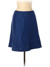 Details About Brooks Brothers 346 Women Blue Casual Skirt 10 Petite