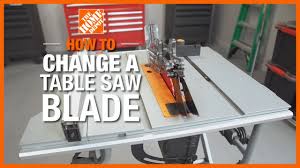 how to change a table saw blade the