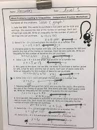 Word Problems Leading To Inequalities