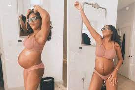 Pregnant Keke Palmer Dances in Her Underwear with Baby Bump Out