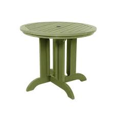 green plastic patio dining tables
