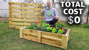 raised bed using one pallet