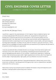 You'll need to save them to your computer. Civil Engineer Cover Letter Example Writing Tips