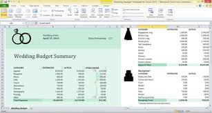Wedding Budget Template For Excel 2013