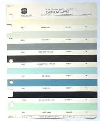 Buy 1957 Cadillac Acme Color Paint Chip Chart All Models