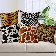 Beautiful pillow cover made of bold leopard print velvet add a modern touch to your decor! Animal Pattern Cushion Cover Giraffe Leopard Tiger Zebra Leopard Decorative Pillow Covers Housse De Coussin For Sofa Bzt 71 Cushion Cover Aliexpress