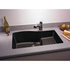 granite 32 x 21 undermount kitchen sink swan nero