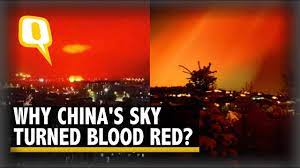 Sky Over China's Port City Turned Blood ...