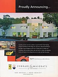 Shop the best deals near you. Ferrari Maserati Of San Diego 2003 Ad 7477 Girard Aven Flickr