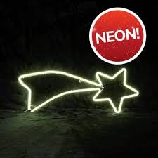 60cm led neon white shooting star