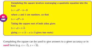 Quadratic Equations Mathematics Gcse