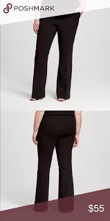 Victoria Beckham Black Twill Wide Leg Pants Nwt New With