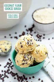 Keto Edible Cookie Dough Coconut Flour gambar png