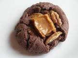 caramel nut brownie cookies