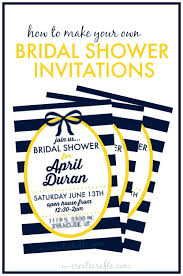 how to make a bridal shower invitation